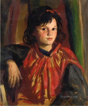 henri roberto Painting - Retrato de Pegeen Escuela Ashcan Robert Henri